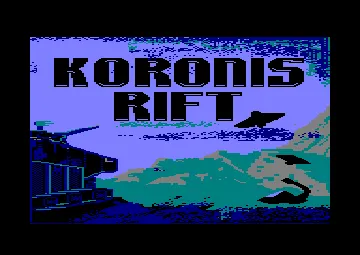 Koronis Rift (UK) (1987) screen shot title